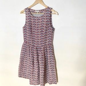 Joie Chevron Dress ~ Linen & Silk ~ NWOT
